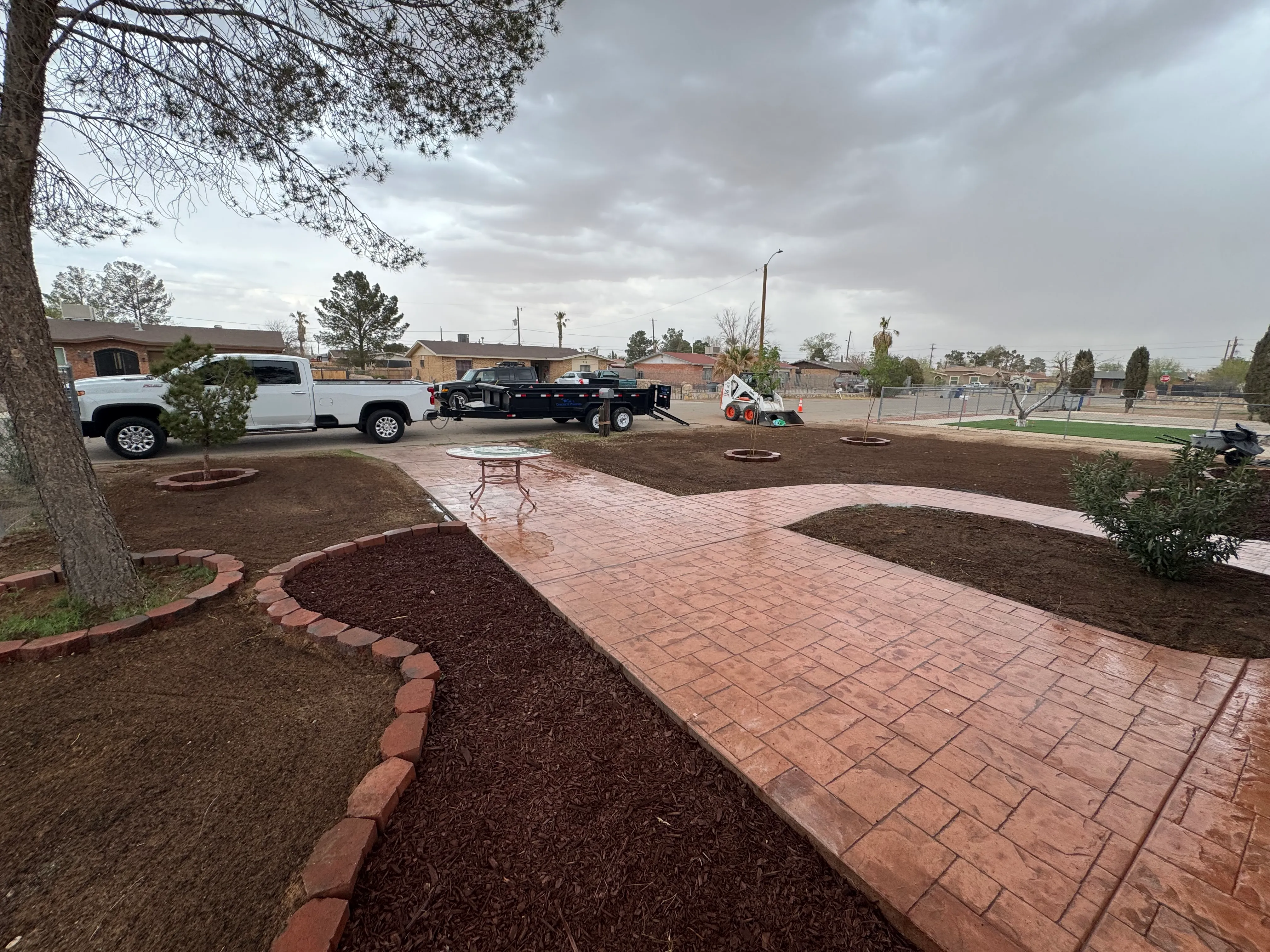 Stamped Concrete Driveway